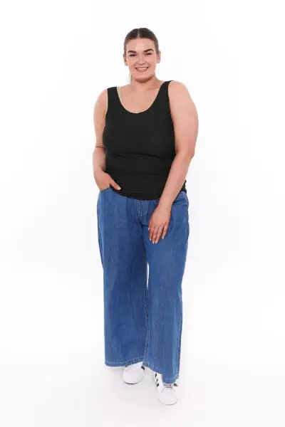 Foundation Tank Top Round Neck Black