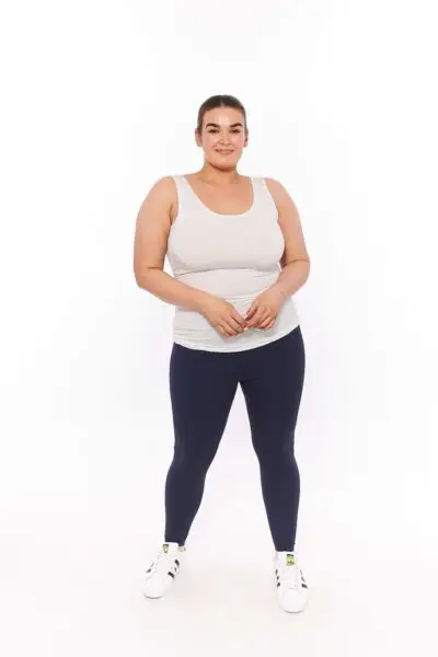 Foundation Tank Top Round Neck White