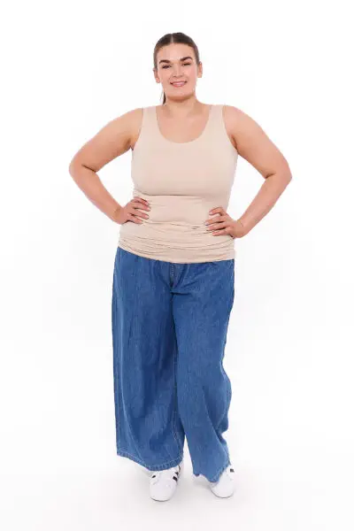 Foundation Tank Top Round Neck Nude