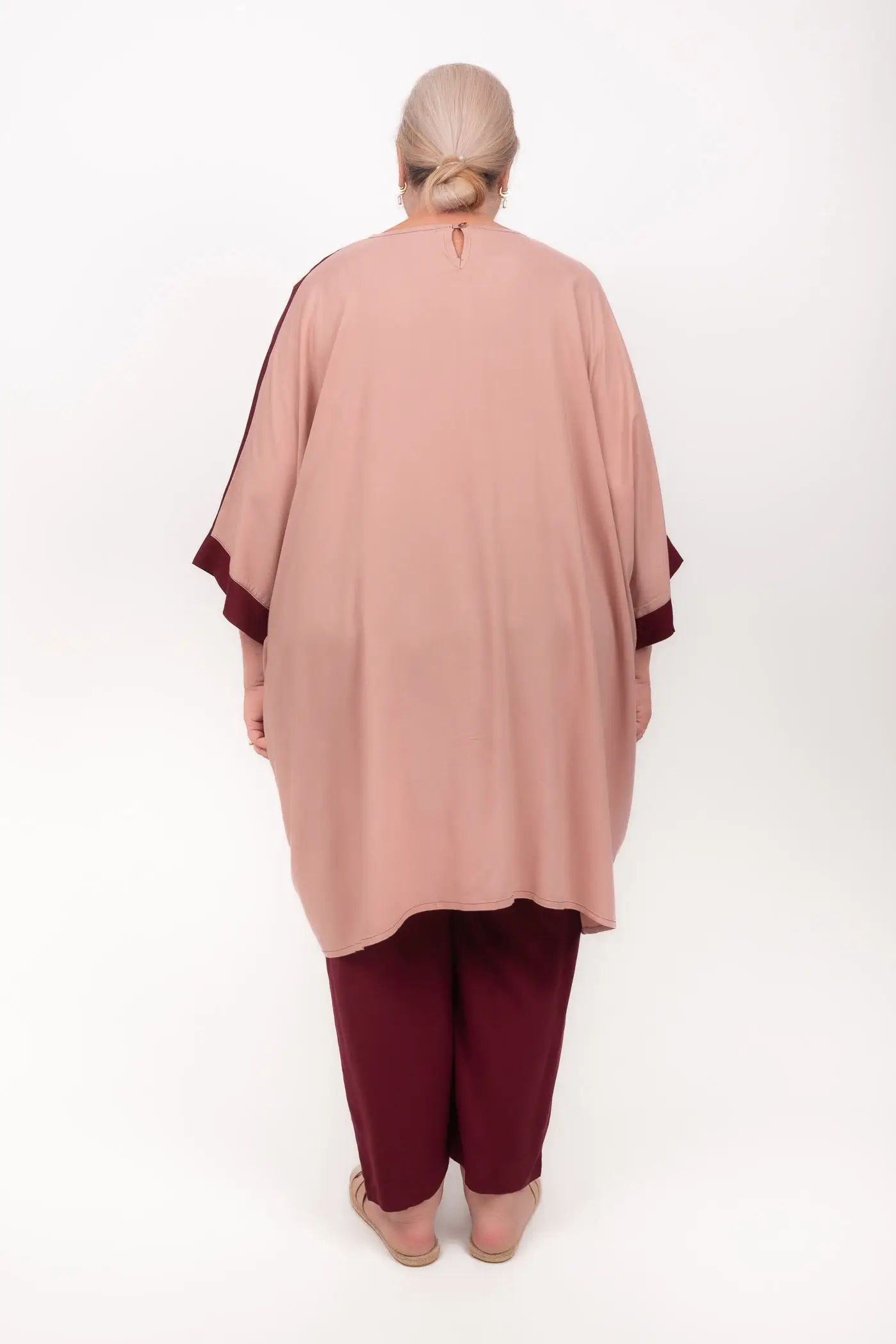Slim Leg Pant Rayon Burgundy (FINAL SALE) - Image 6