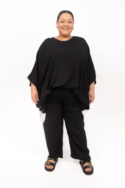 Slim Leg Pant Rayon Black (FINAL SALE)
