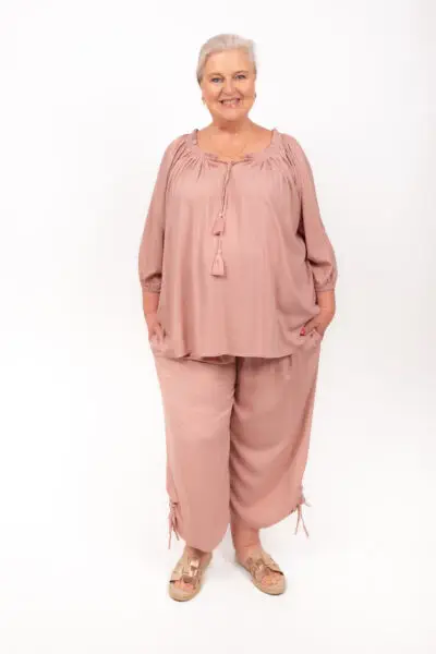Peasant Top Dusty Pink (FINAL SALE)