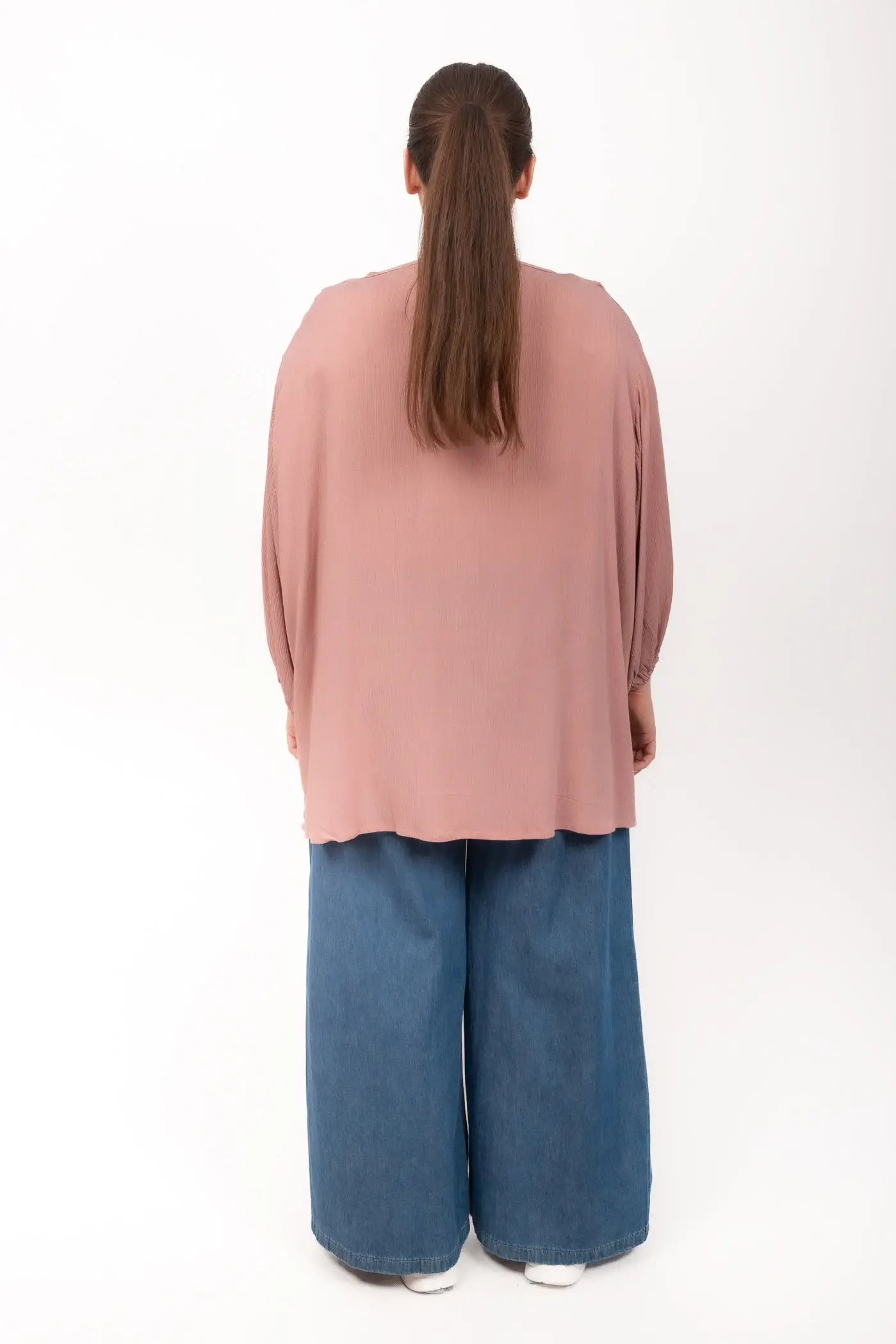 Harrison Long Sleeve Petite Round Neck Dusty Pink (FINAL SALE) - Image 7