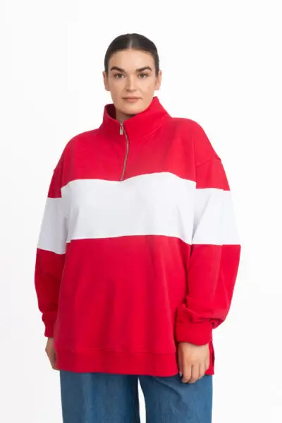 Rugby Jumper Red/White