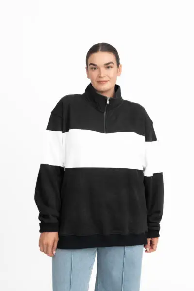 Rugby Jumper Black/White