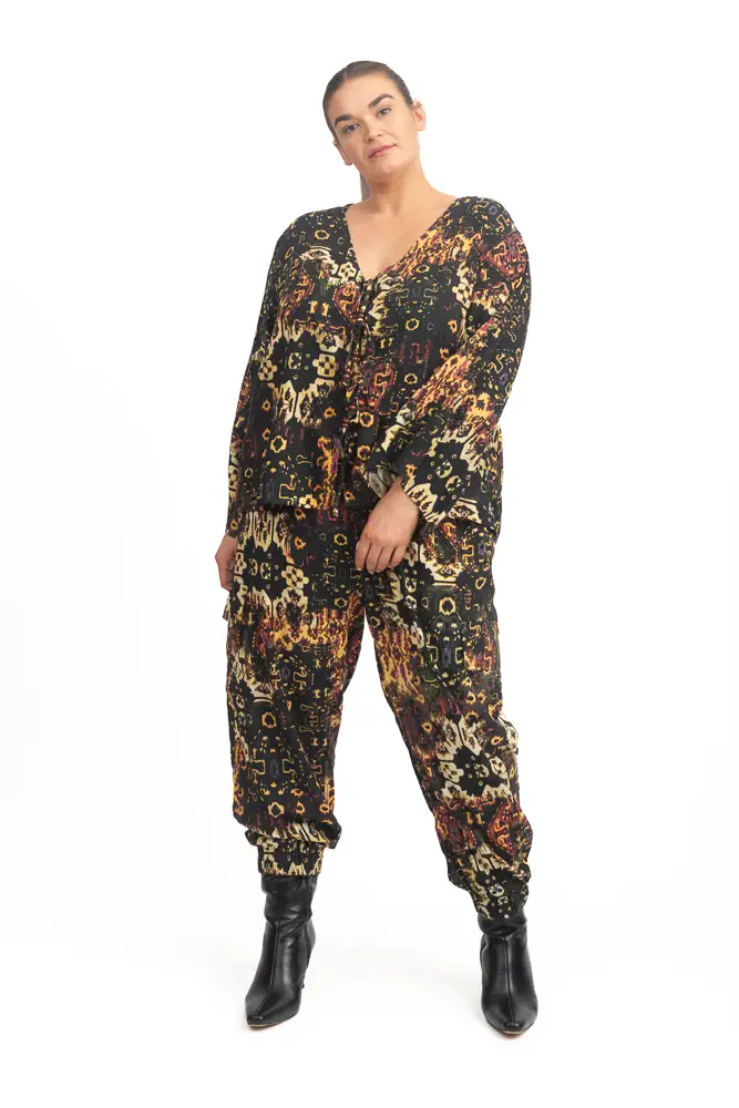 Tie Front Top Mystique Shimmer - Image 2