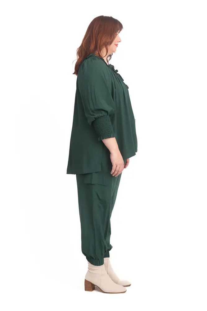 Tracey Top Forest Green - Image 2