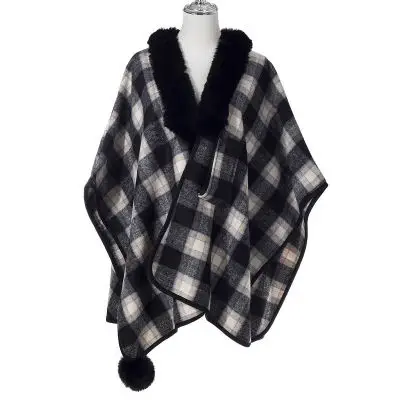 Cape Black and White Check