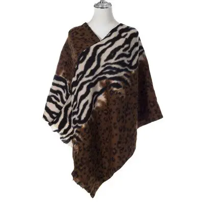 Poncho Animal Caramel