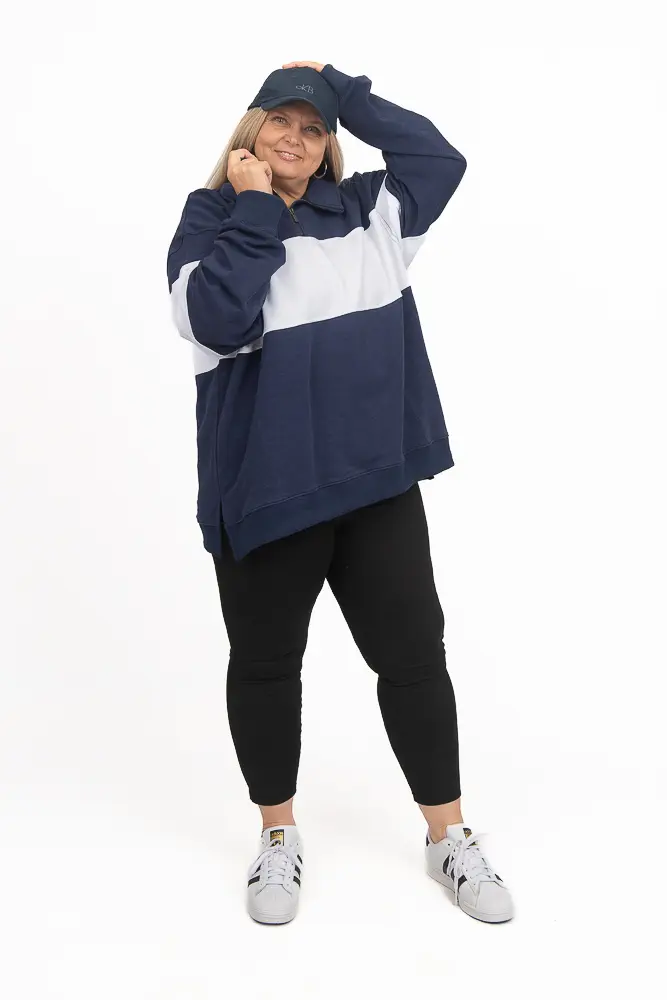 Rugby Jumper Navy/White - Image 5