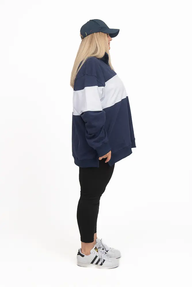 Rugby Jumper Navy/White - Image 6