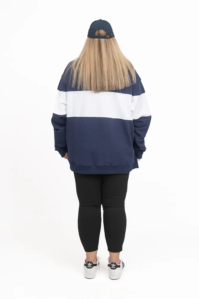 Rugby Jumper Navy/White - Image 7