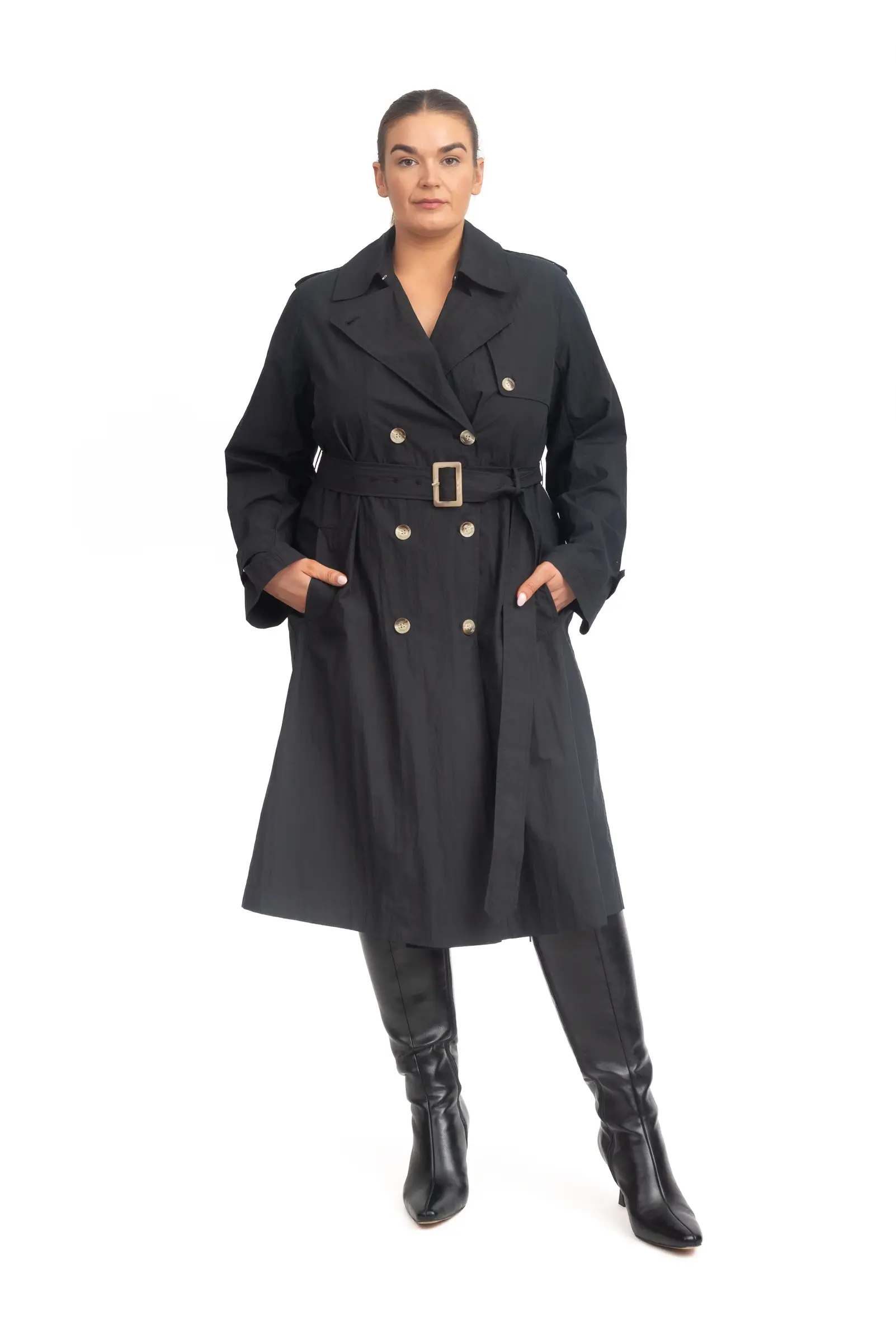 Travel Trench Coat Black (Pre Order avail 2nd June)