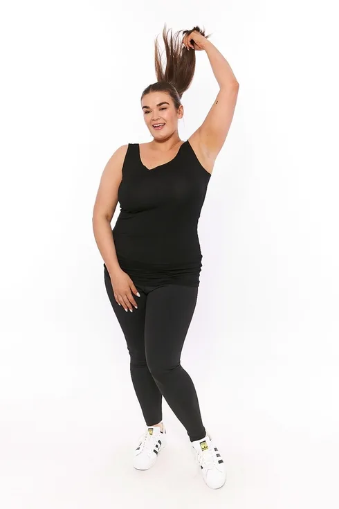 Foundation Tank Top Round Neck Black - Image 4