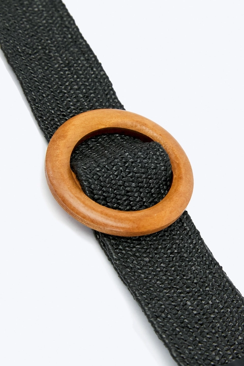 Stretch Belt with Buckle Black - Image 3