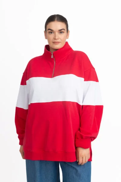 Rugby Jumper Red/White