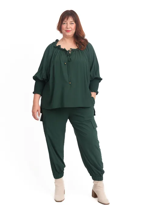Tracey Top Forest Green - Image 4