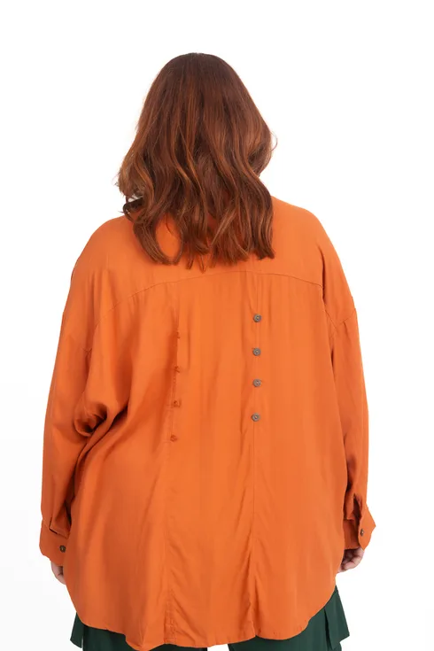 Button Back Shirt Rust - Image 2