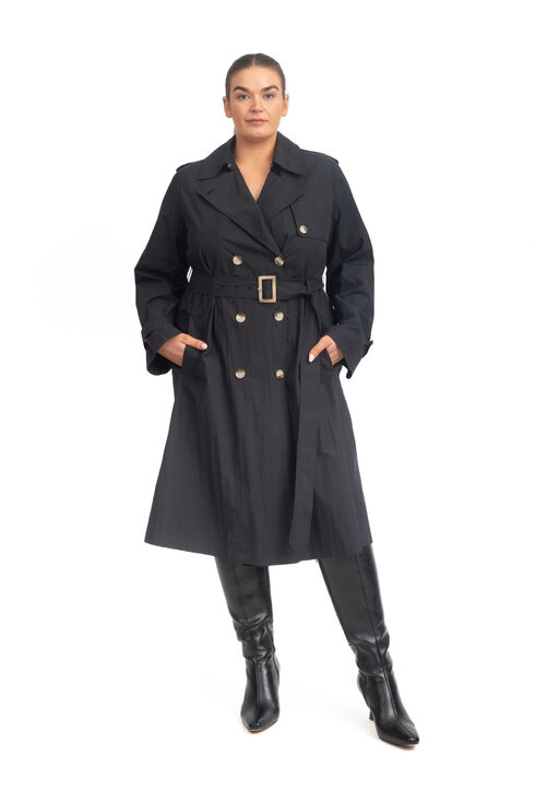 Travel Trench Coat Black (Pre Order avail 2nd June)